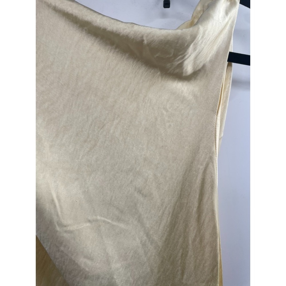 NWT Meshki Yvette Slip Maxi Dress Asymmetrical Hem Women's Small Butter Yellow - Picture 10 of 13